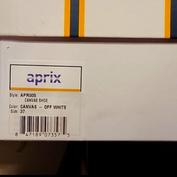 NWT APRIX leather and canvas shoe with dust bag made in Portugal - Picture 5 of 16